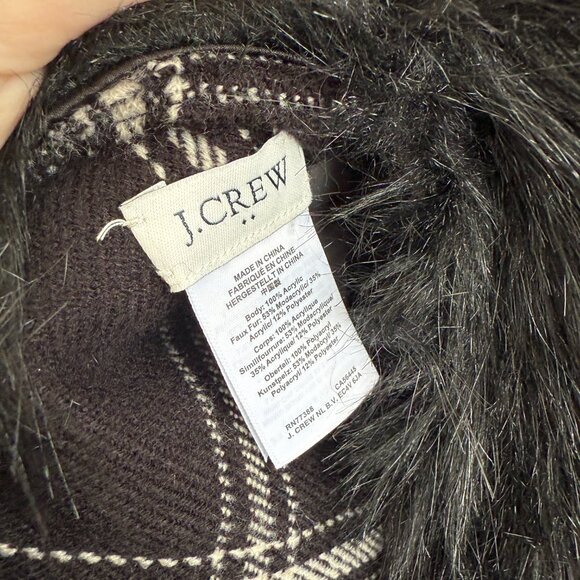 J. Crew Preppy Plaid Shawl Cape I One size fits all - Picture 4 of 4